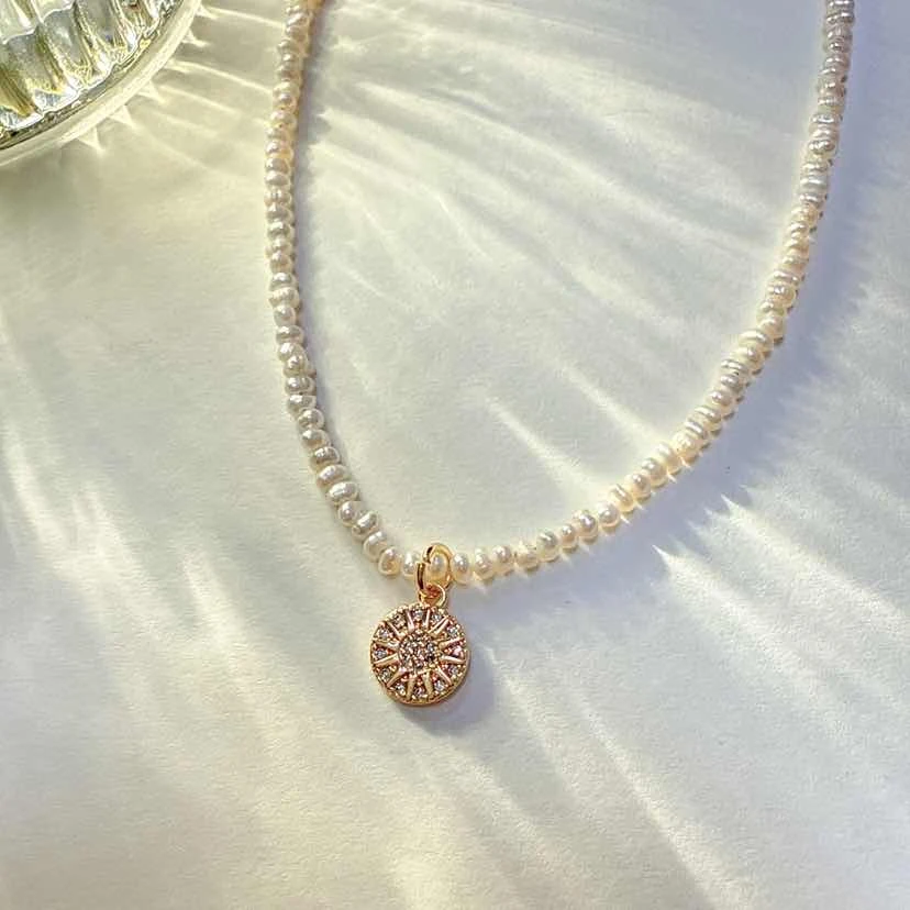 “杏喜”星光吊坠珍珠项链