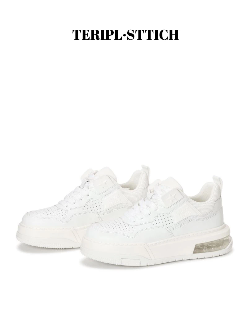 TERIPL【夏日限定】夏季气垫底情侣休闲轻奢牛皮潮鞋2058-1