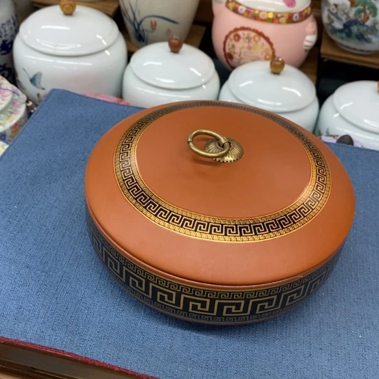 瓷片陶瓷茶叶罐密封罐