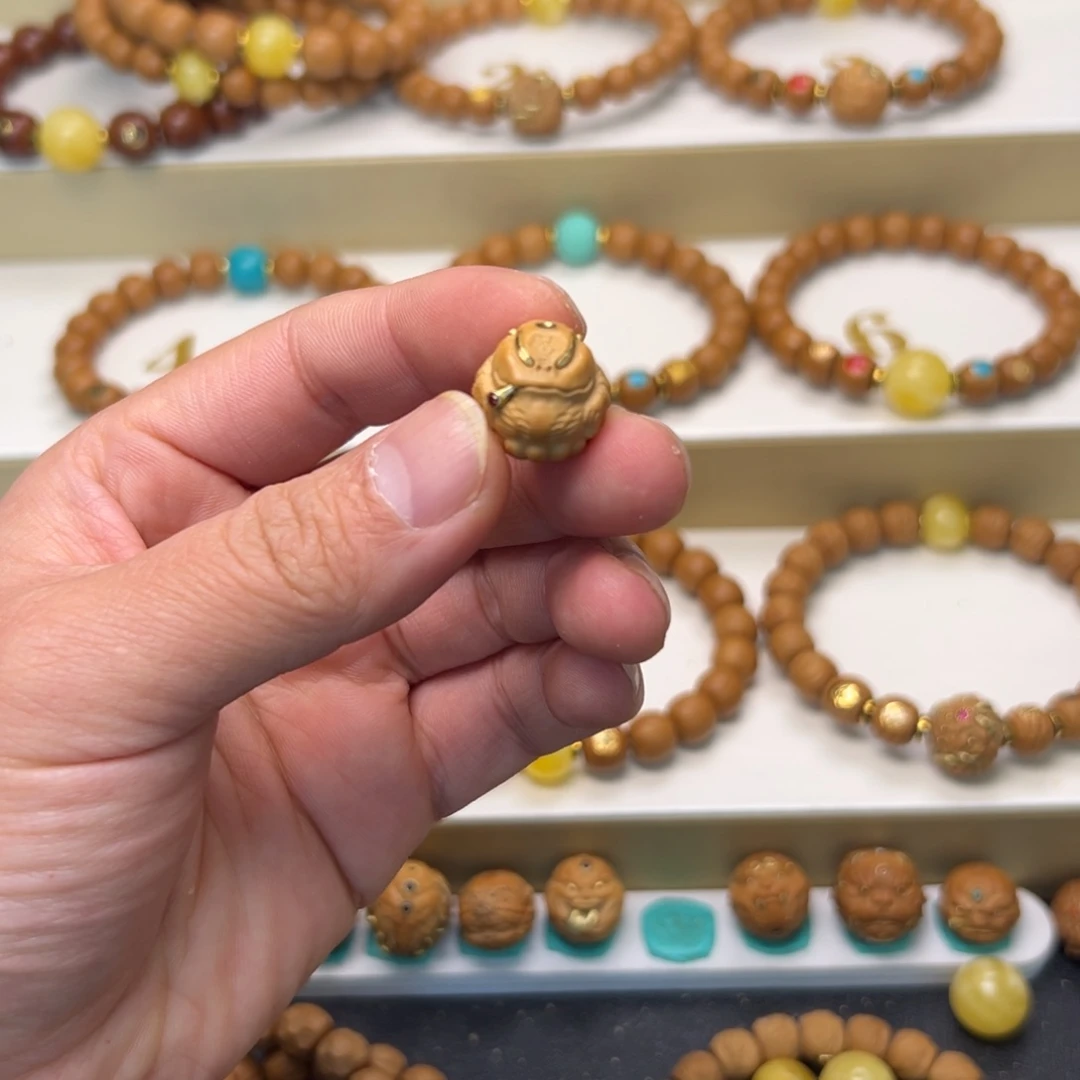 猴头核桃吊坠小*单颗 文泰