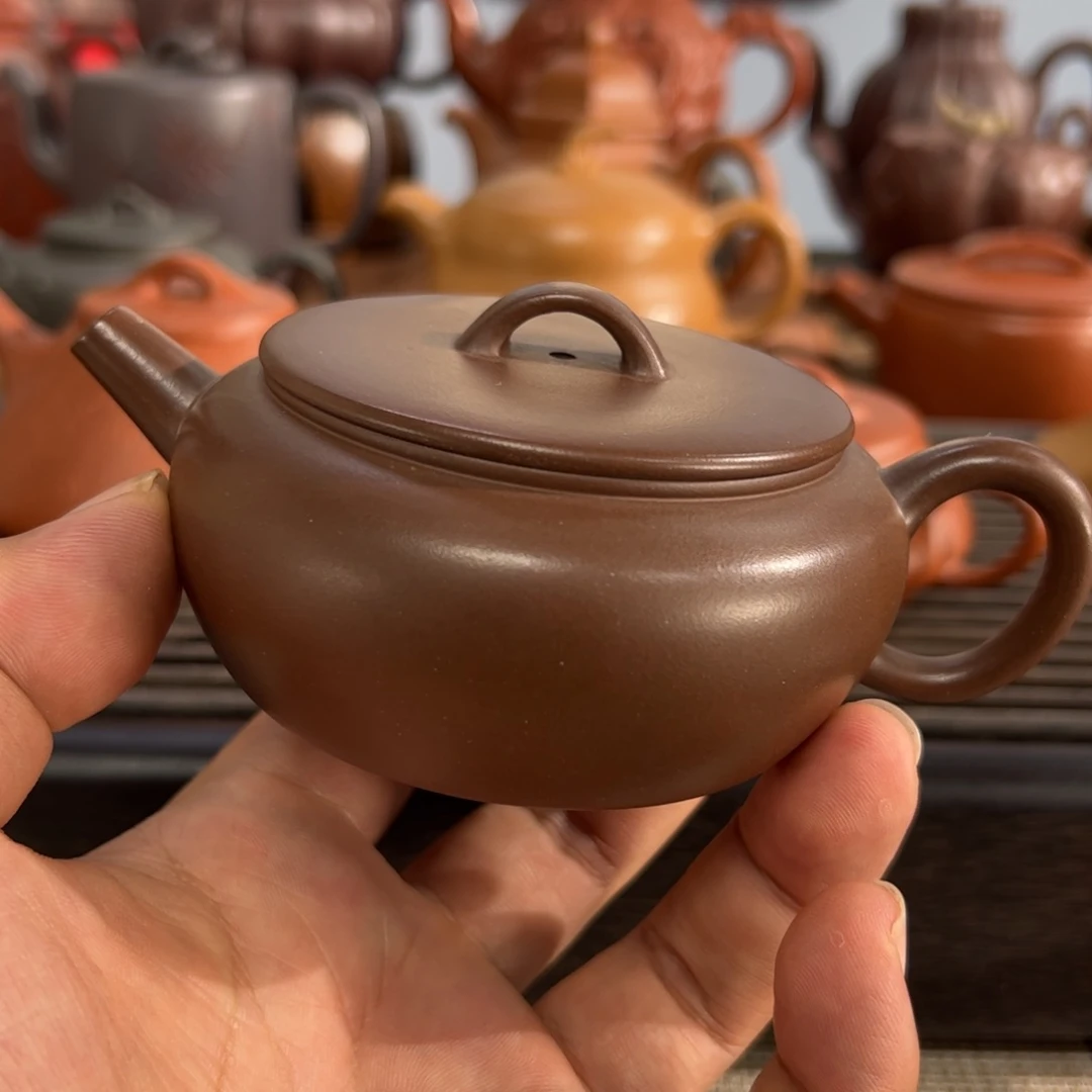 花***家茶壶紫砂手工制作