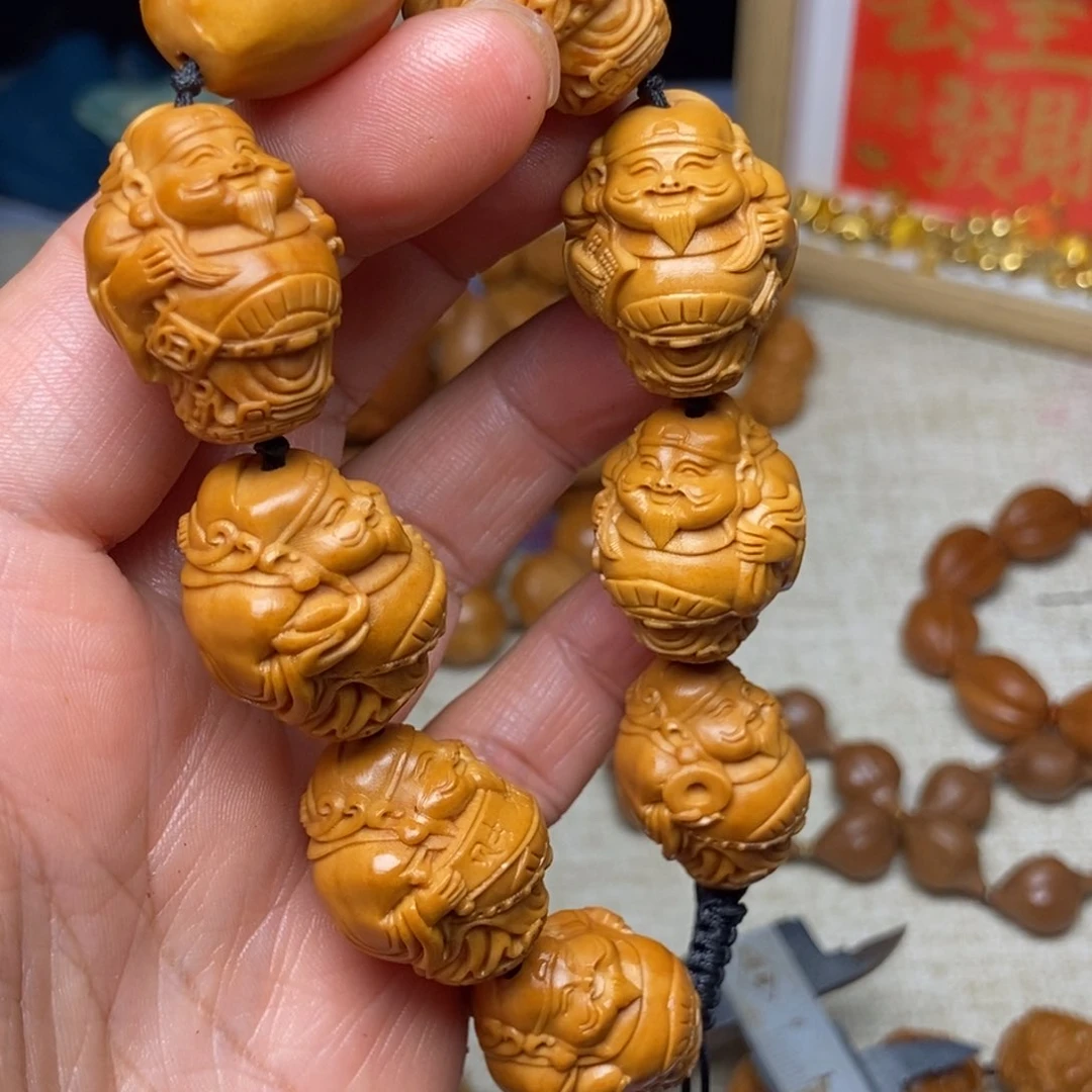 橄榄核手串/手链老*站立财神2.1