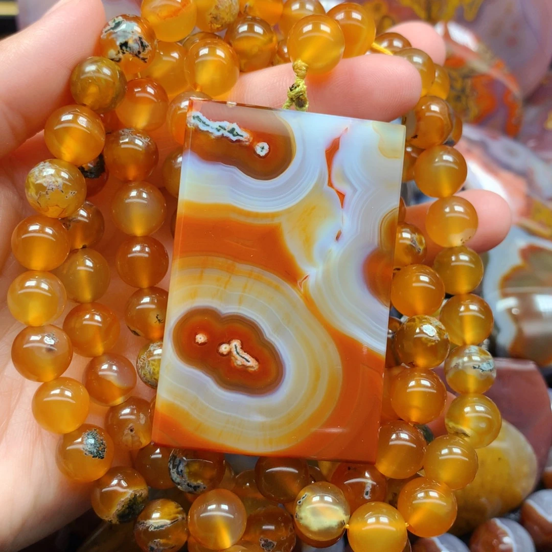 玛瑙/玉髓未镶嵌套链