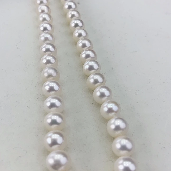 淡水珍珠颈饰银S925镶嵌卡9.10极光冷白高品