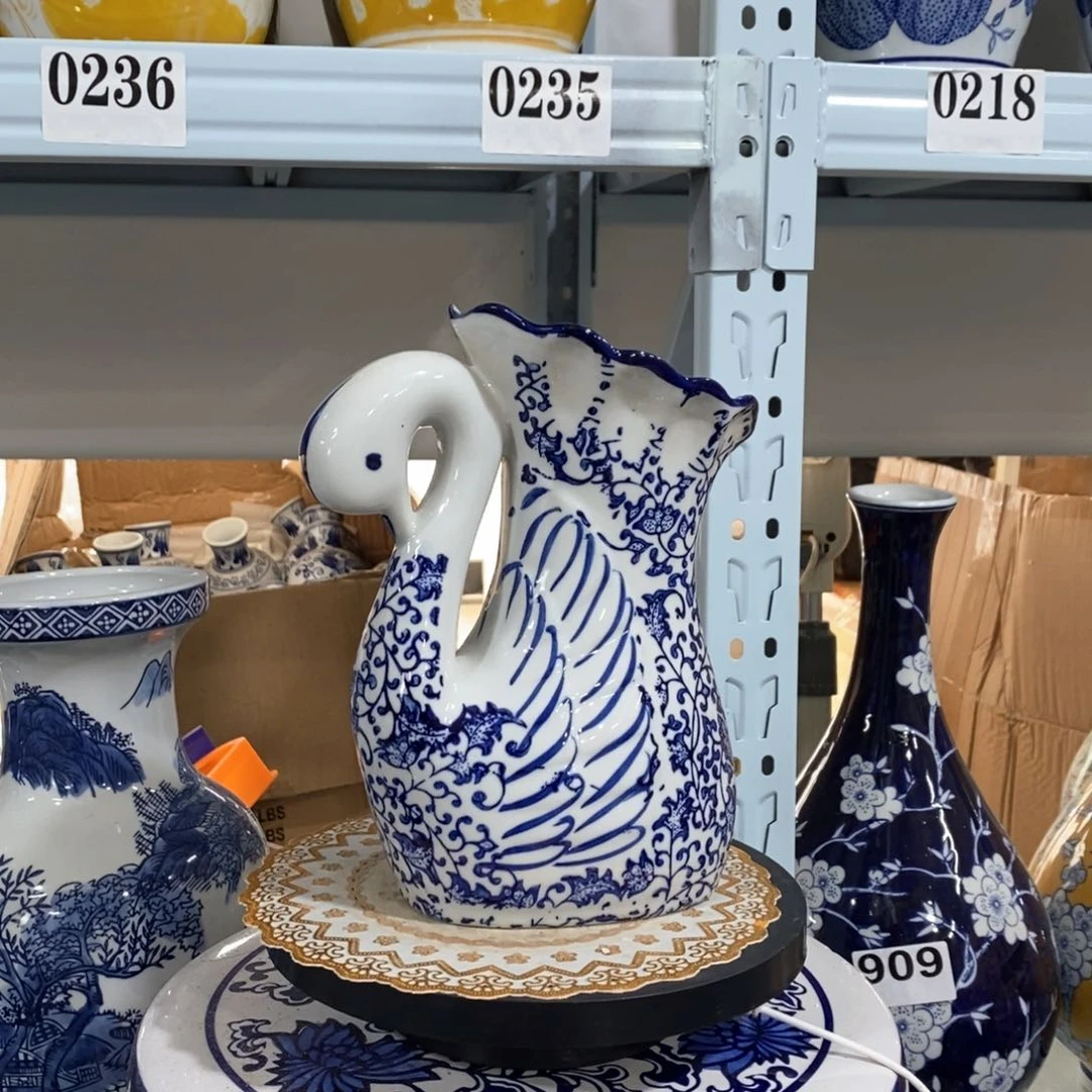 【闪购商品】摆件天鹅花瓶摆件