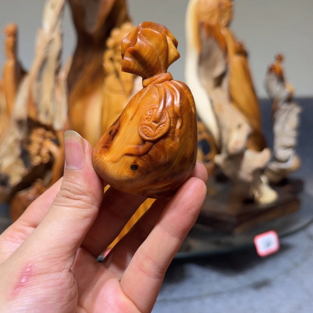 柏木崖柏手把件摆件