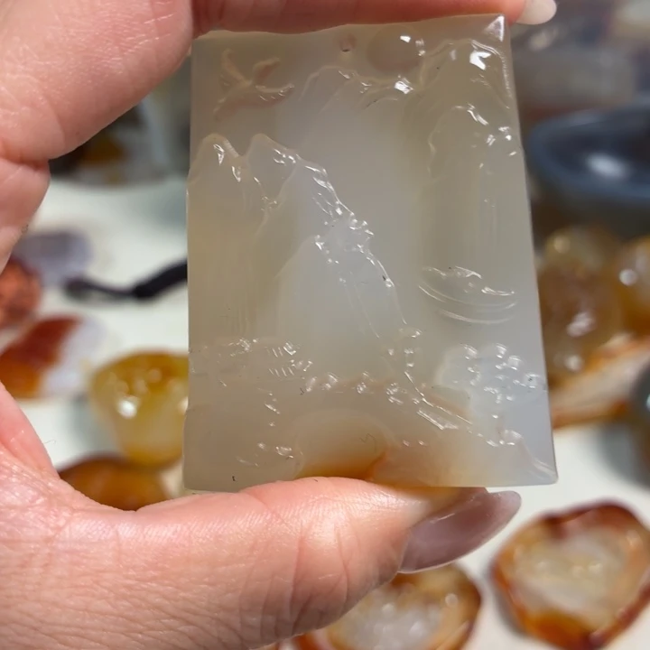 玛瑙/玉髓未镶嵌吊坠(不含链)
