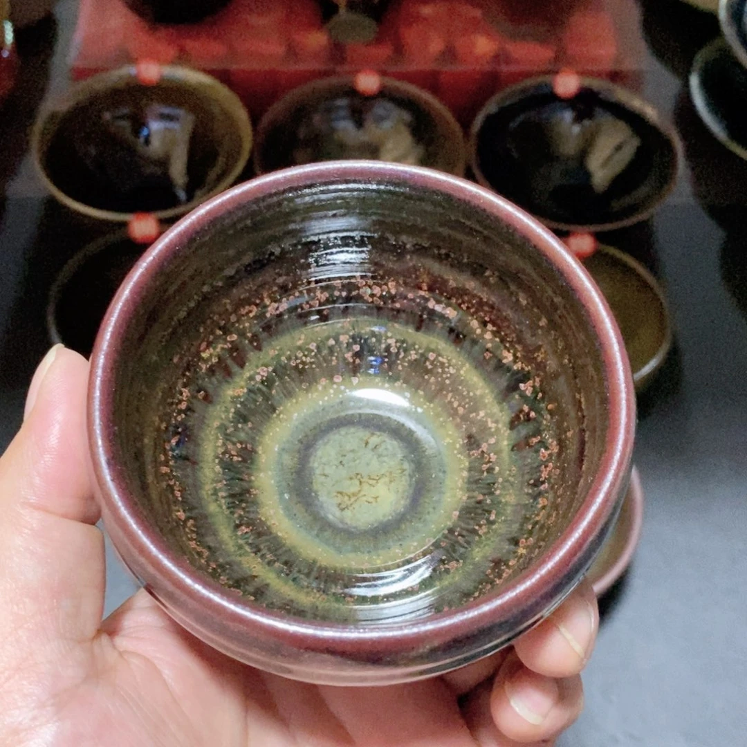 茶盏龙窑柴烧建盏主人杯