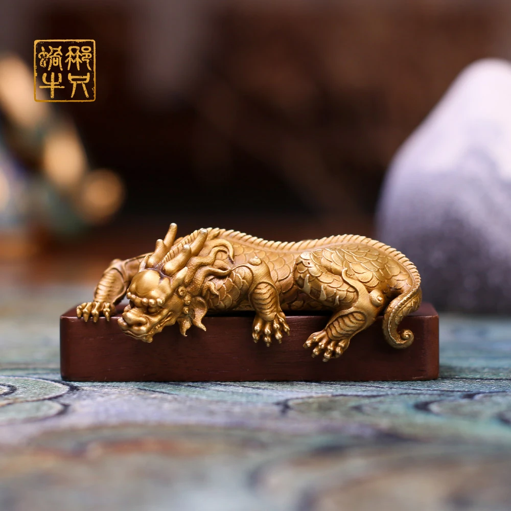 那只蜗牛 8#镇水兽（含底座）黄铜铜器居家玄关办公室书房摆件礼品