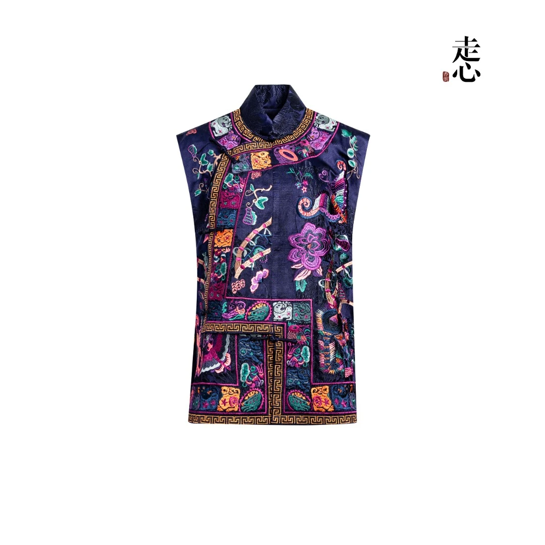 新款马甲【走心非遗】 12生肖蓝 马甲25ZMJ5375