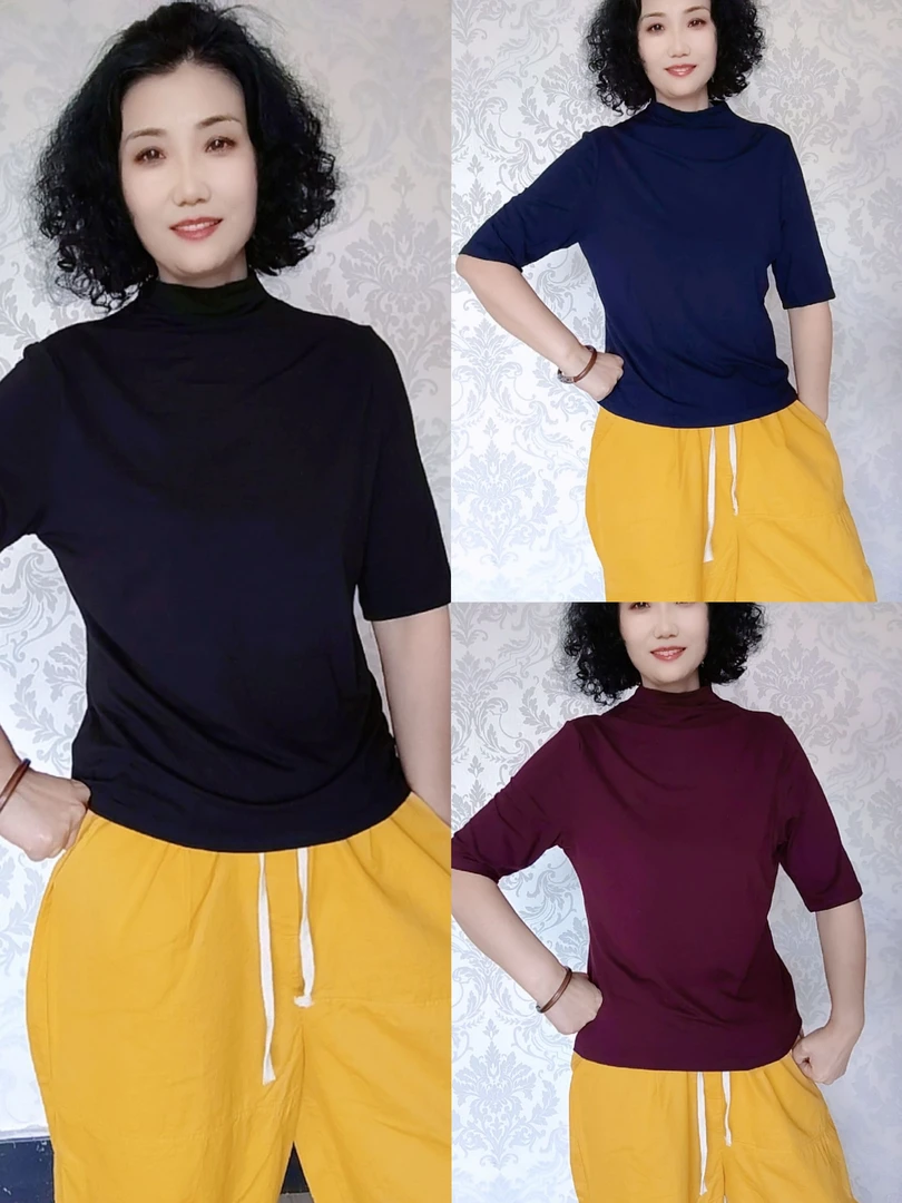 早秋新款莫代尔T桖衫