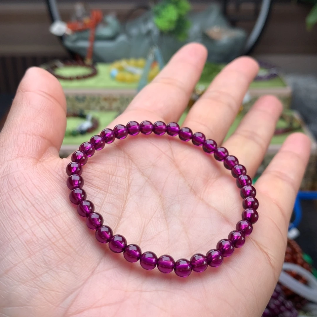 未镶嵌手串石榴石手串5.3