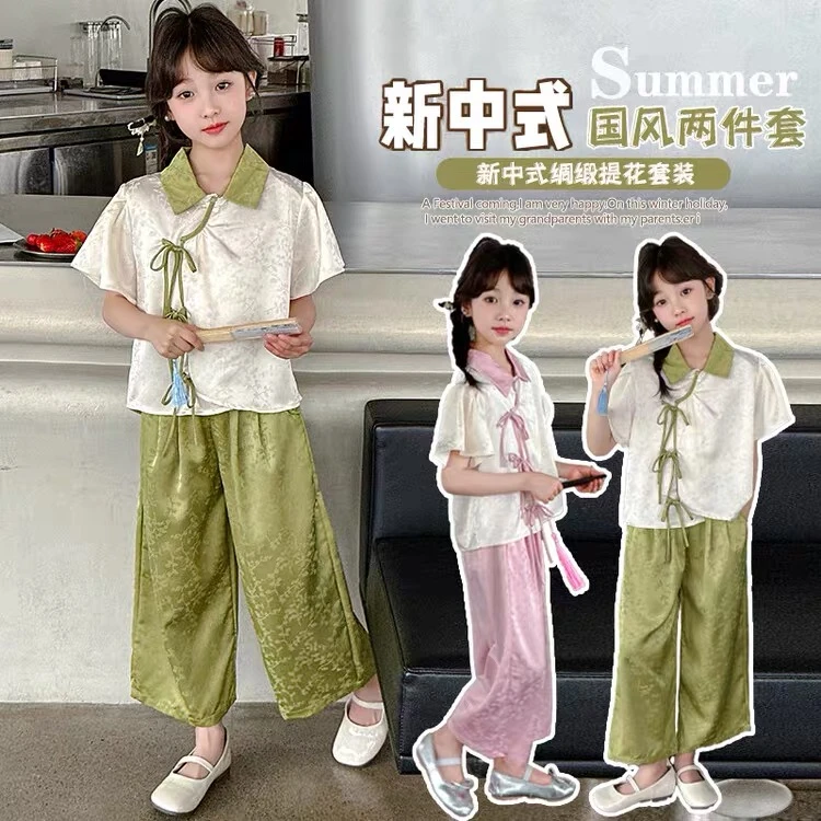 清凉一夏碎花缎面套装 K1116 116 D116 Q Q4