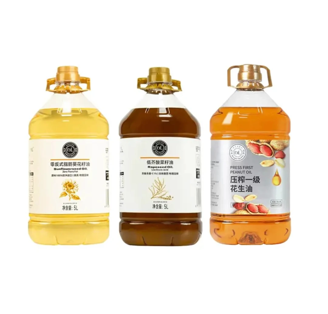 整箱【顺丰快递】许昌超市压榨一级花生油*低芥酸菜籽油*葵花籽油5L
