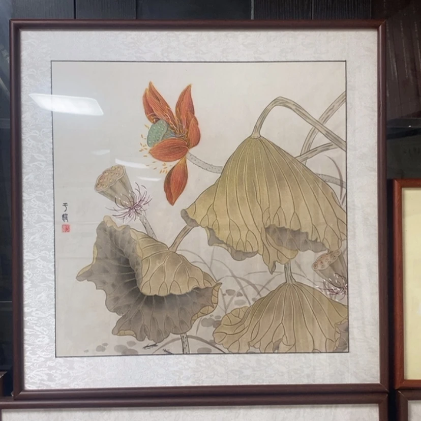 【闪购商品】国画手绘国画工笔带框62.62
