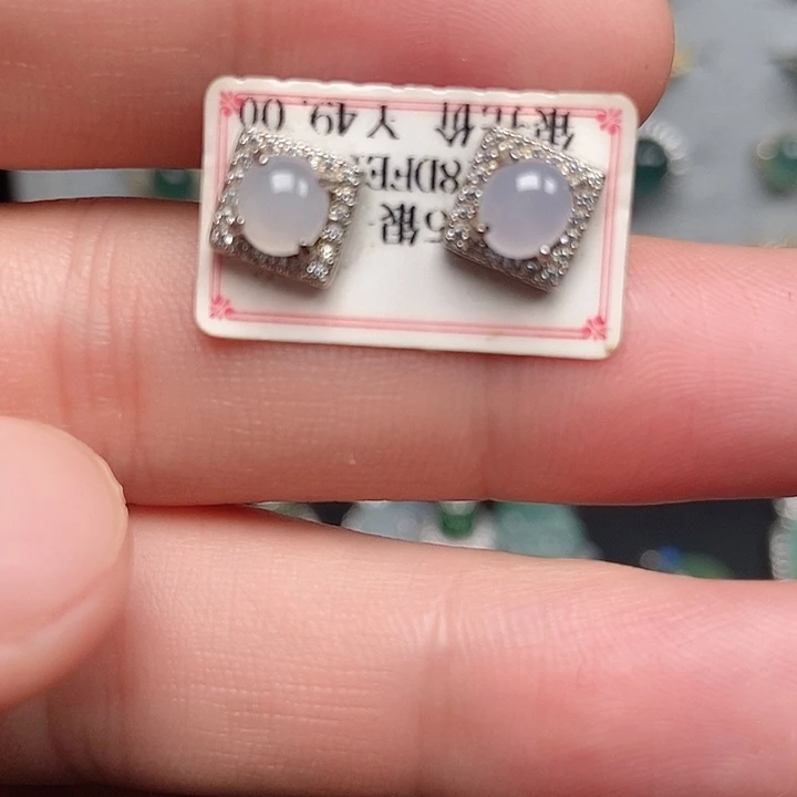 翡翠银S925镶嵌戒指