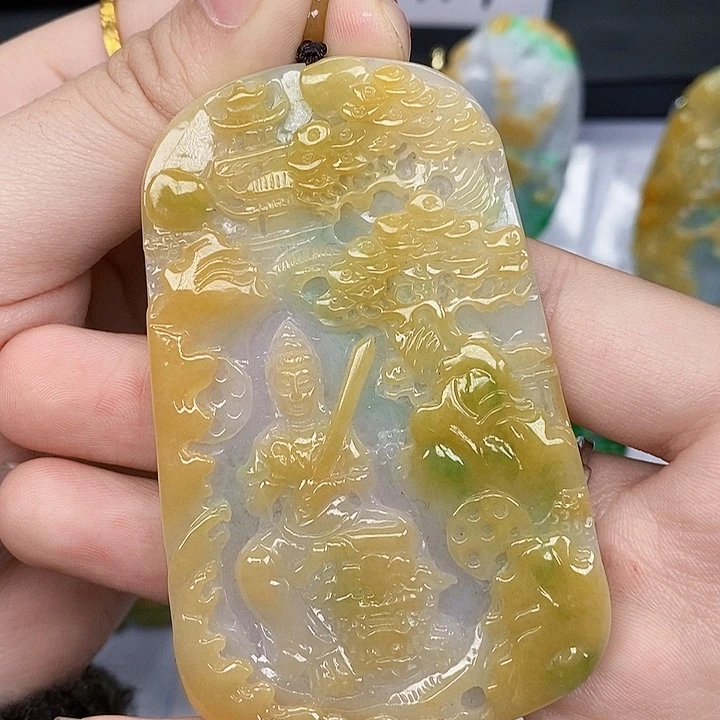 颈饰未镶嵌翡翠翡翠A货