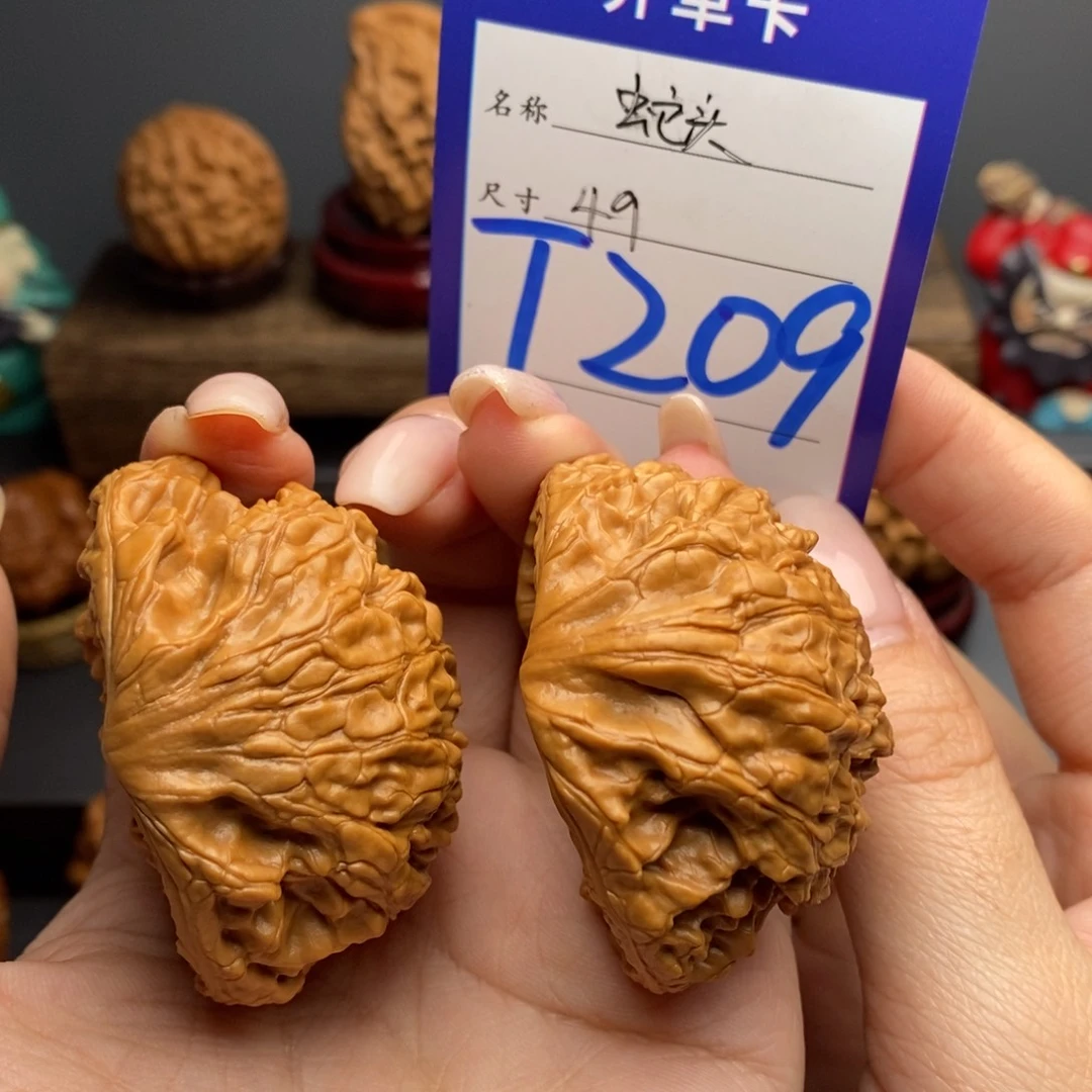 吊坠文玩核桃49蛇头