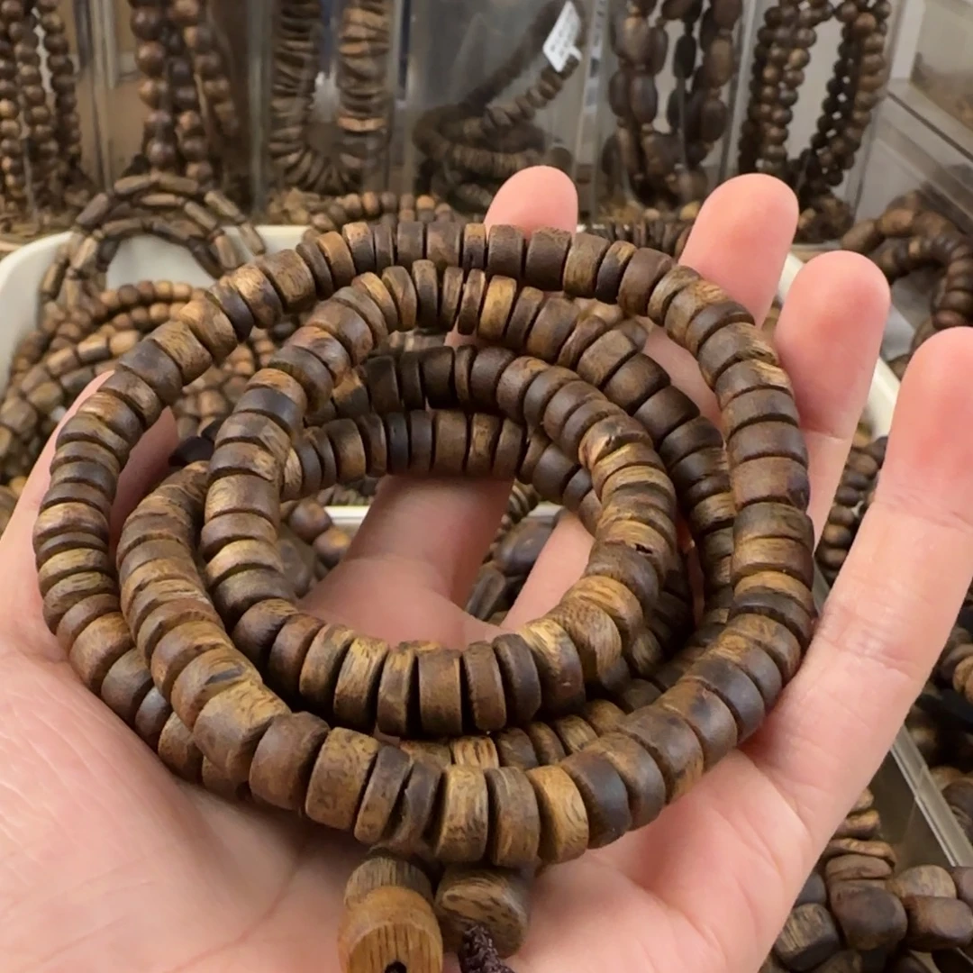 穿***女沉香手串奇楠手串28克