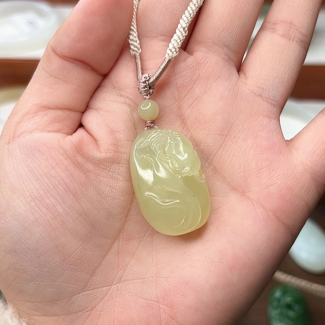 和田玉未镶嵌吊坠(不含链)