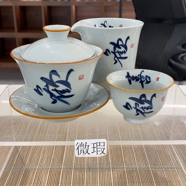 釉下老陶泥手工绘制