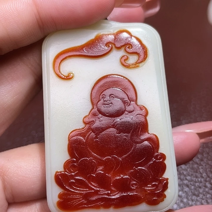 心***神和田玉未镶嵌颈饰