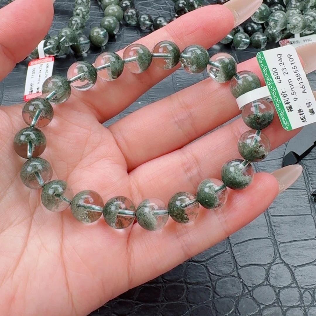 未镶嵌手链水晶绿幽灵聚宝盆