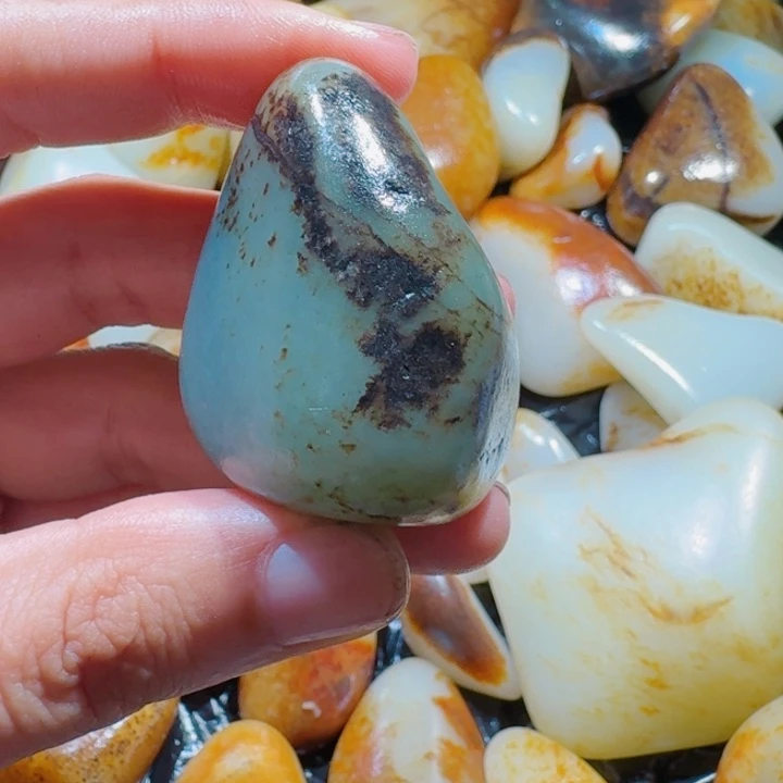 和田玉未镶嵌挂件57克