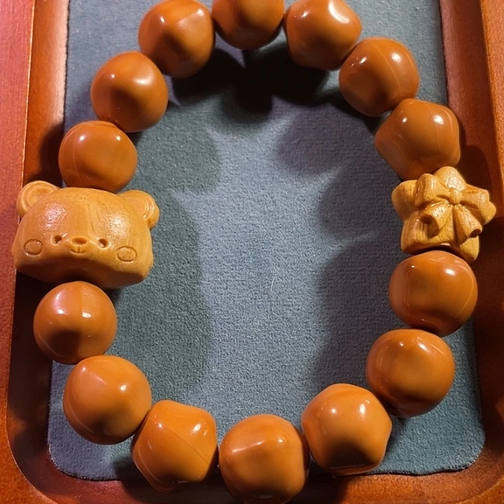 猴头核桃手串全品星星卡14小熊