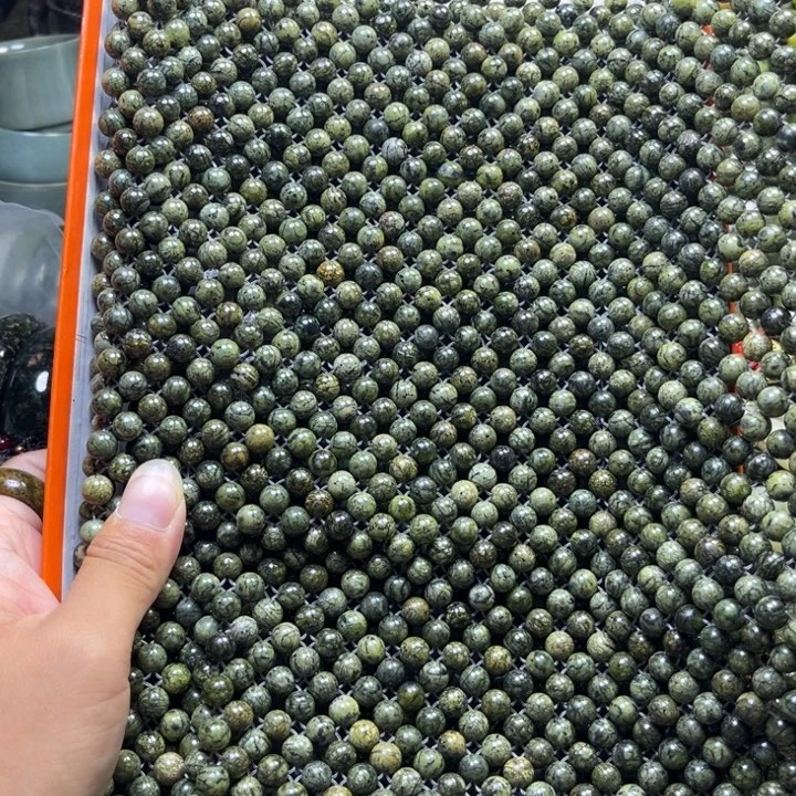 好***平蛇纹石玉未镶嵌垫子藏玉药王石福利款网格垫子