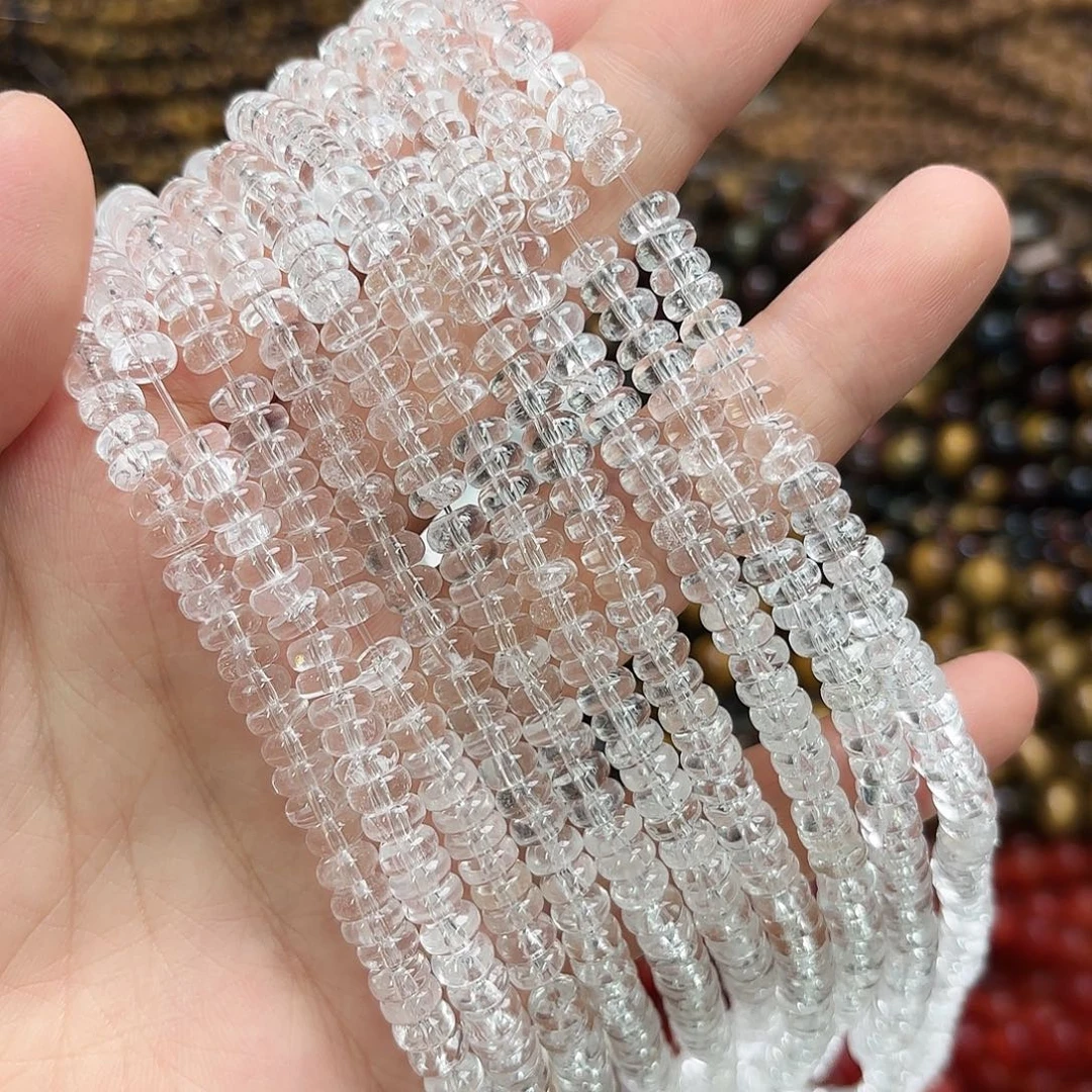 未镶嵌玛瑙/玉髓珠宝半成品卡6白水算盘一条