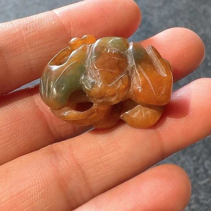 陶瓷麻线鼓茶空间玉蝙蝠
