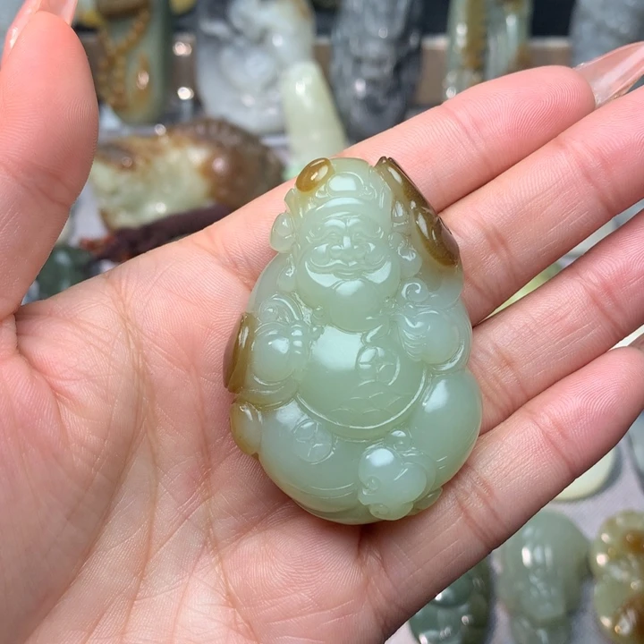 和田玉挂件未镶嵌李**，