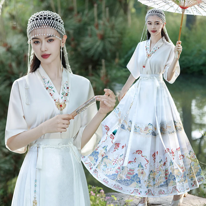 织金妆花马面裙套装女款爆款2025新款汉服女装古风仙气新中式国风