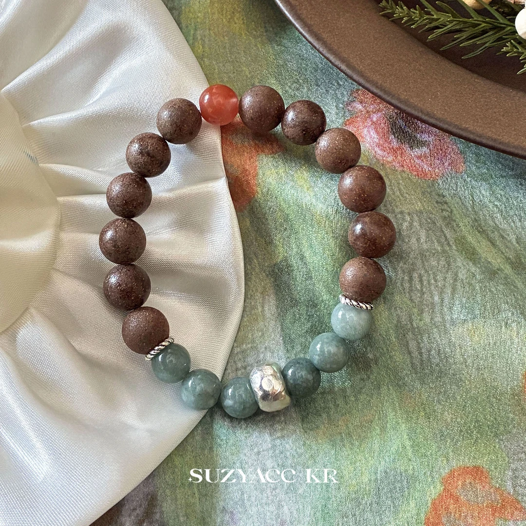 Suzyacc Kr 925银手链 新中式手串手链手工轻奢时尚百搭C2249