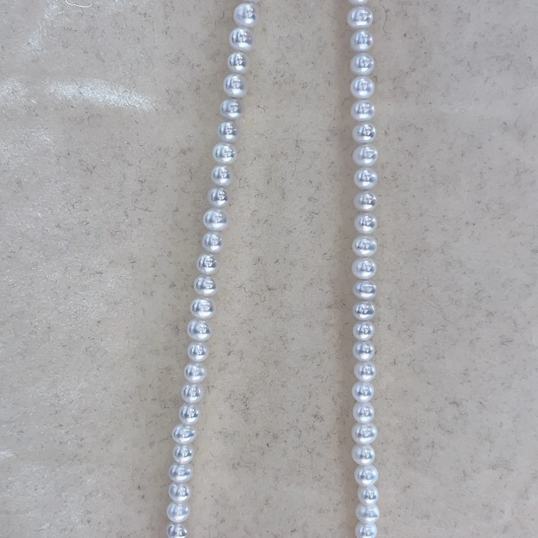 珂***妹颈饰淡水珍珠银S925镶嵌大气款