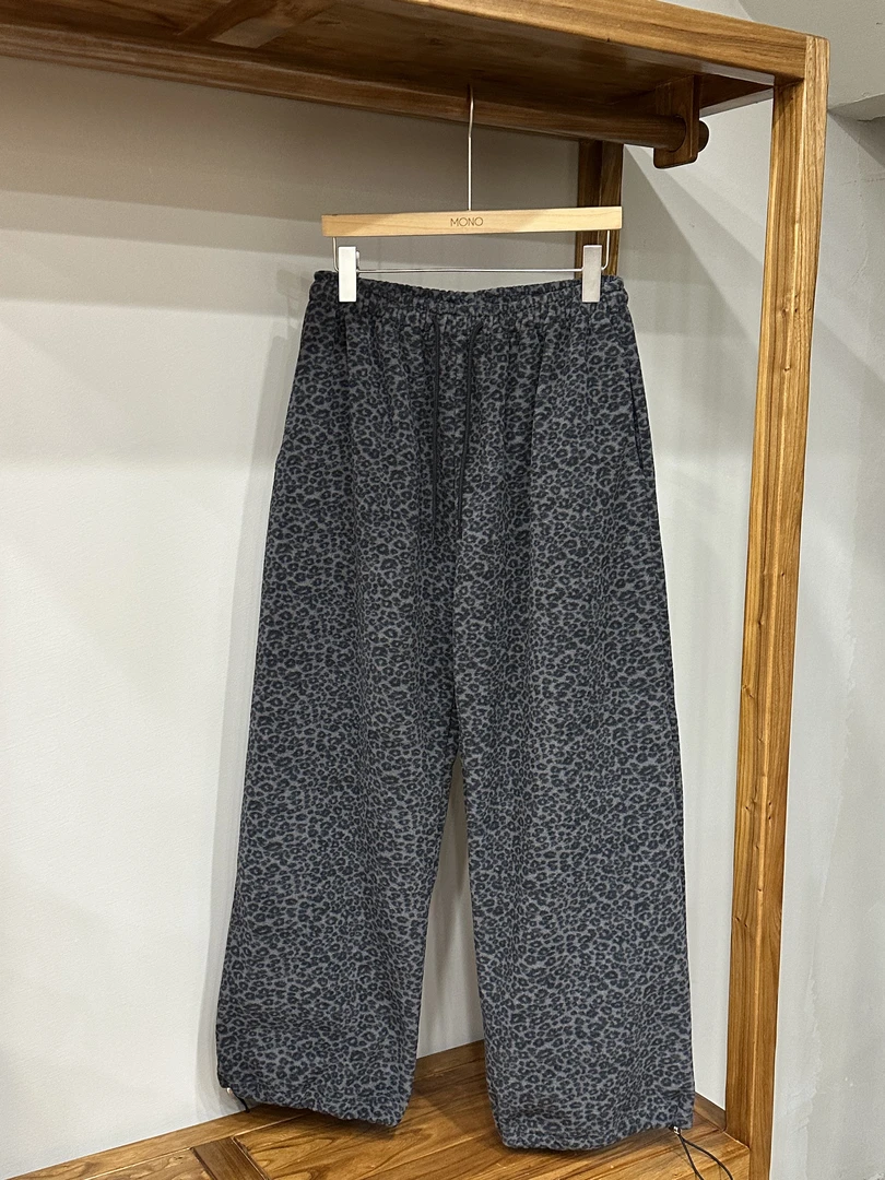 韩国正品不支持退换/me/豹纹抽绳摇粒绒裤/1124/20-15/15