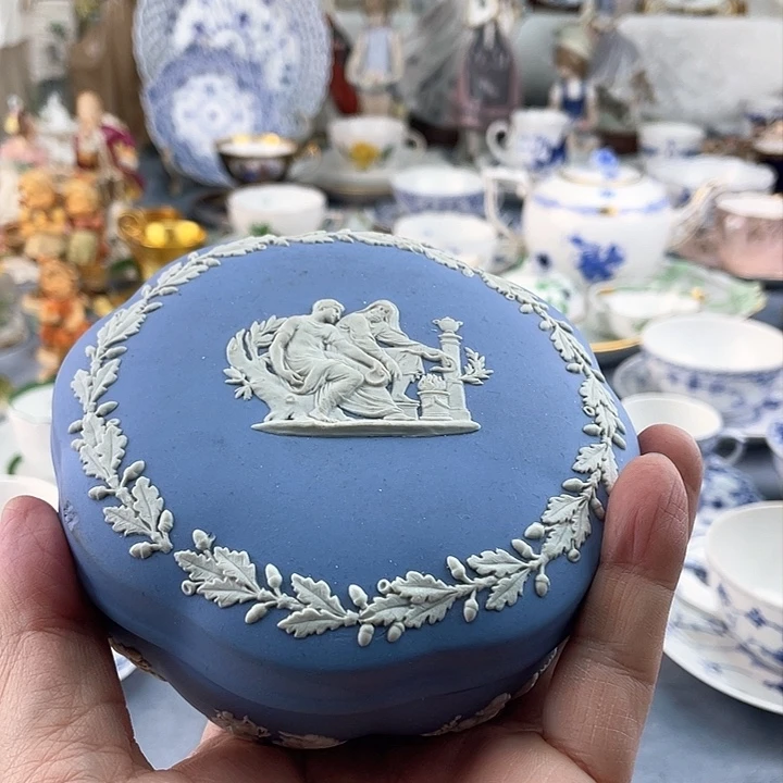 中古欧瓷瓷器小房子