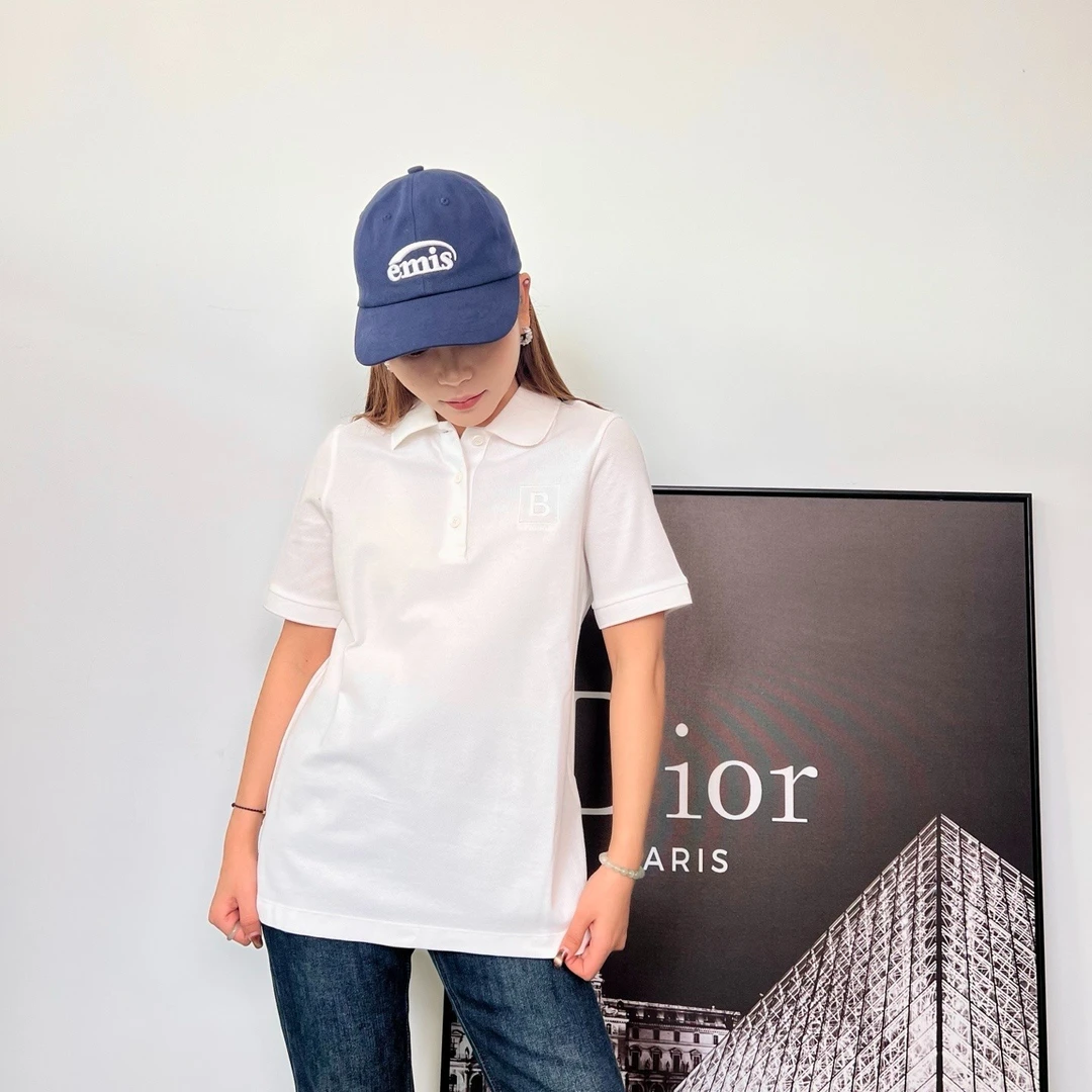 未使用 BURBERRY/博柏利 博柏利白色B字logopolo时尚衫潮流115427