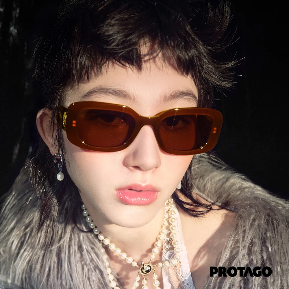 PROTAGO个性百搭方圆窄框UV400防紫外线墨镜太阳镜Freisa 11J
