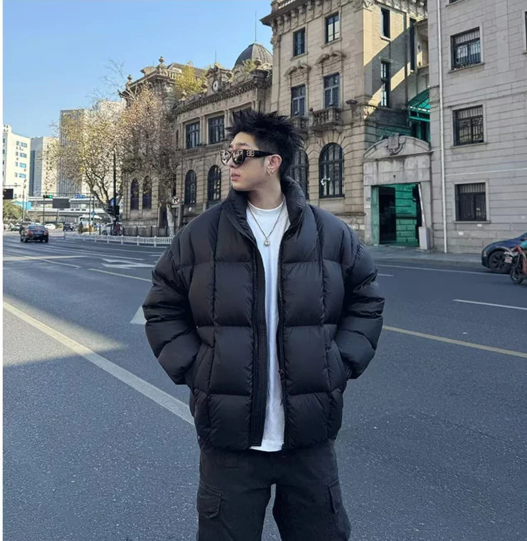 【达人专属】冬季新款加厚简时尚白鸭绒服休闲保暖立领羽绒服上衣