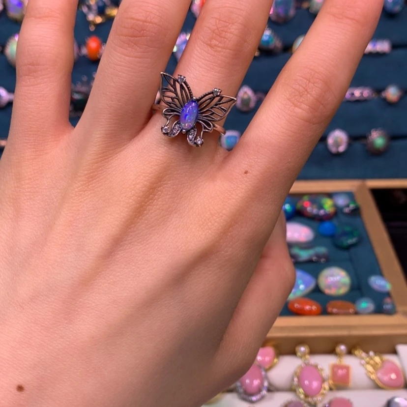 【闪购商品】欧泊戒指款式银S925镶嵌