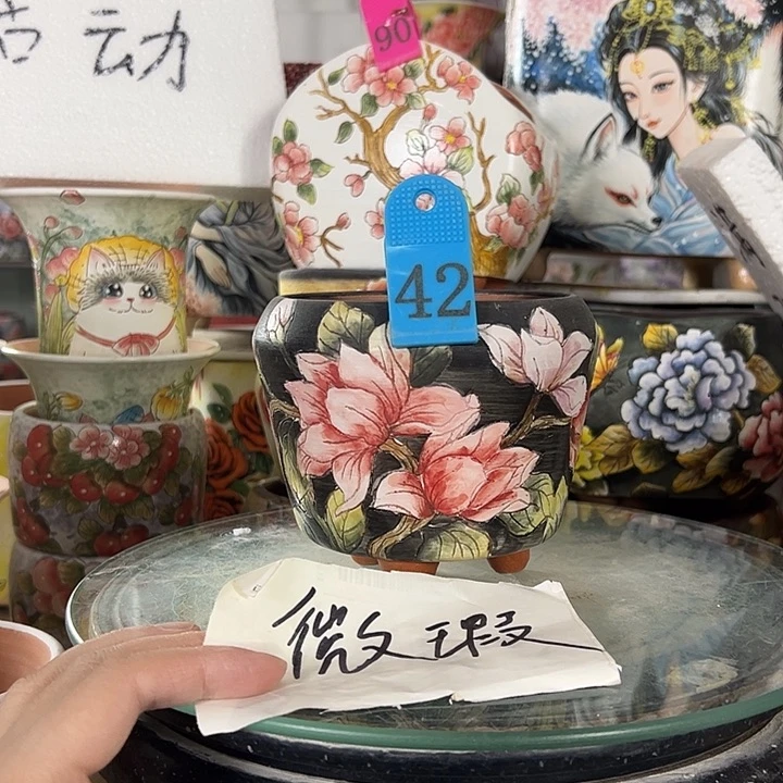 景德镇手绘花盆性价比超高