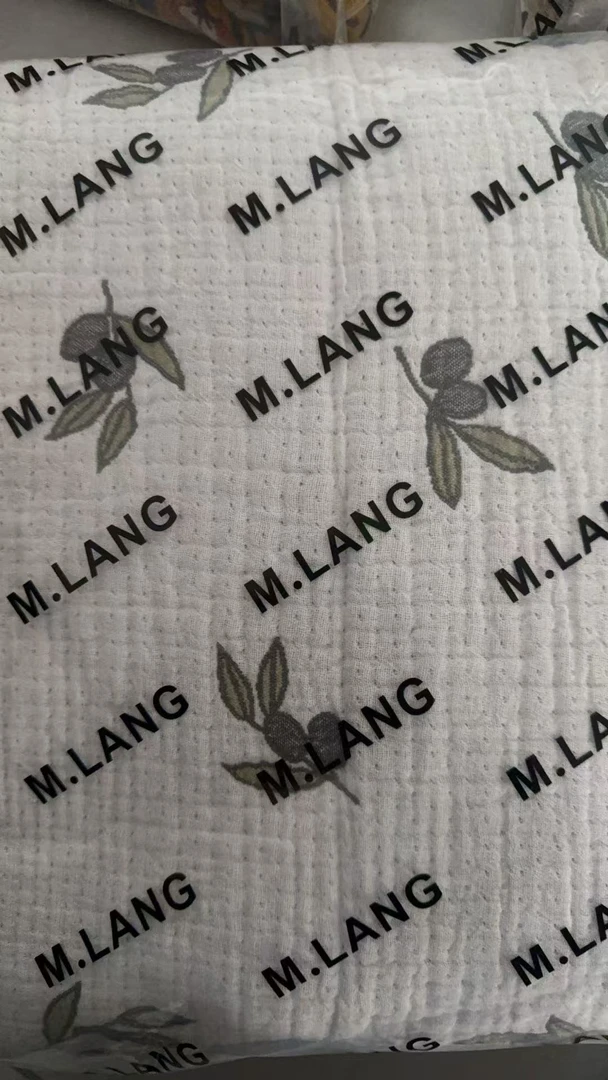 专享【京会社】花边纱布毯 纯棉纱布盖毯 橄榄果