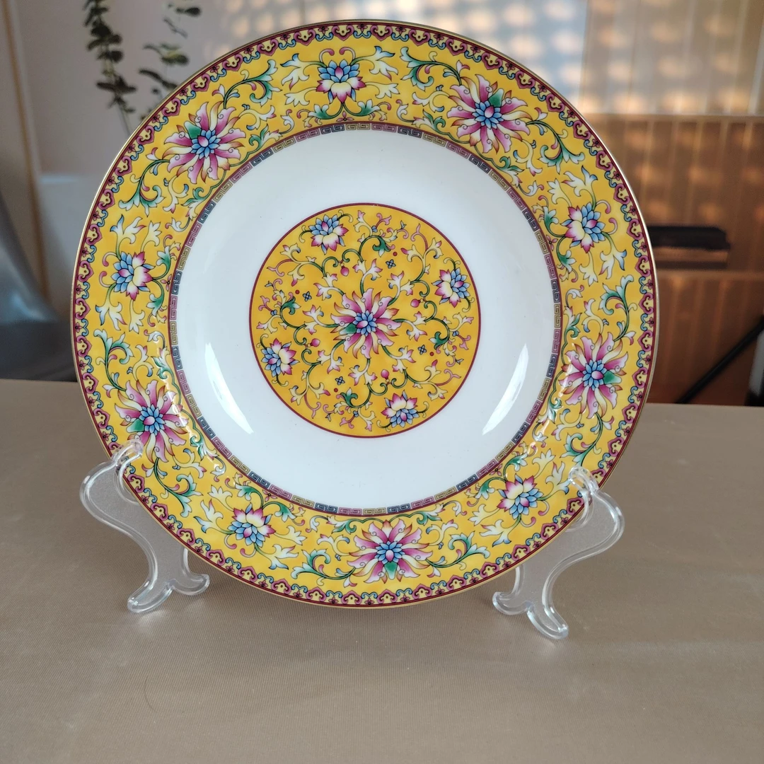 HANDAN 黄色拉面盘6个一盒装家用拌面盘