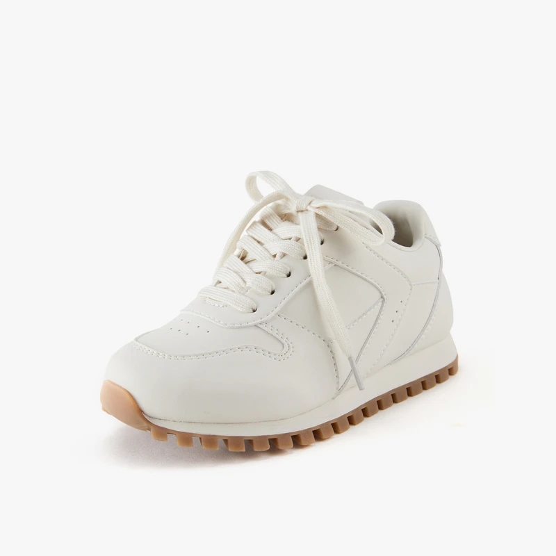 littlemoco童装25春新款男女童舒适休闲板鞋小白鞋#KBE1SHS003