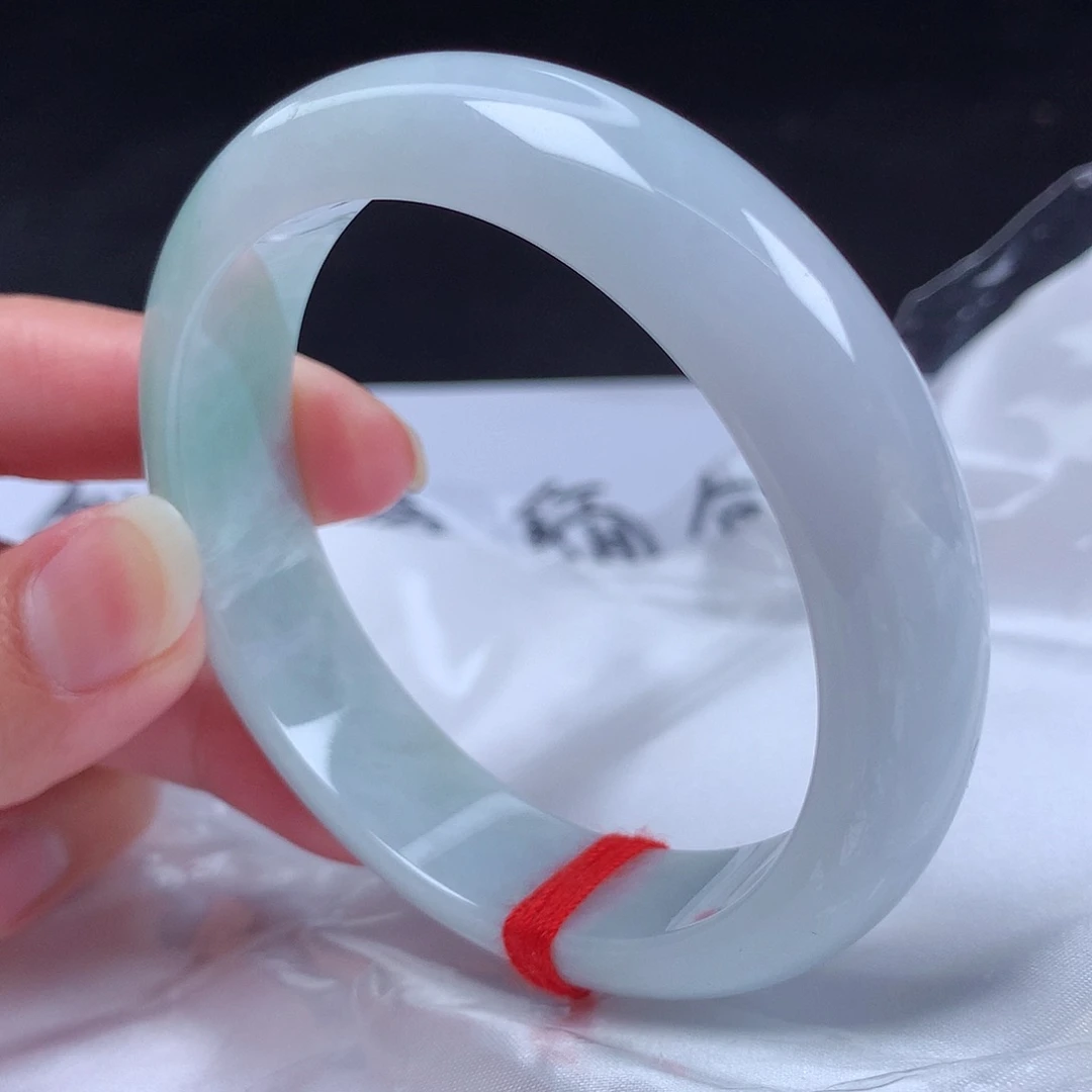 翡翠未镶嵌手镯56圈hx35