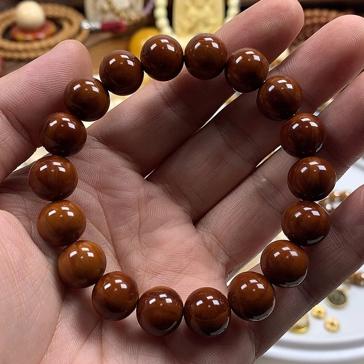 C****橄榄核手串大蜡珠子