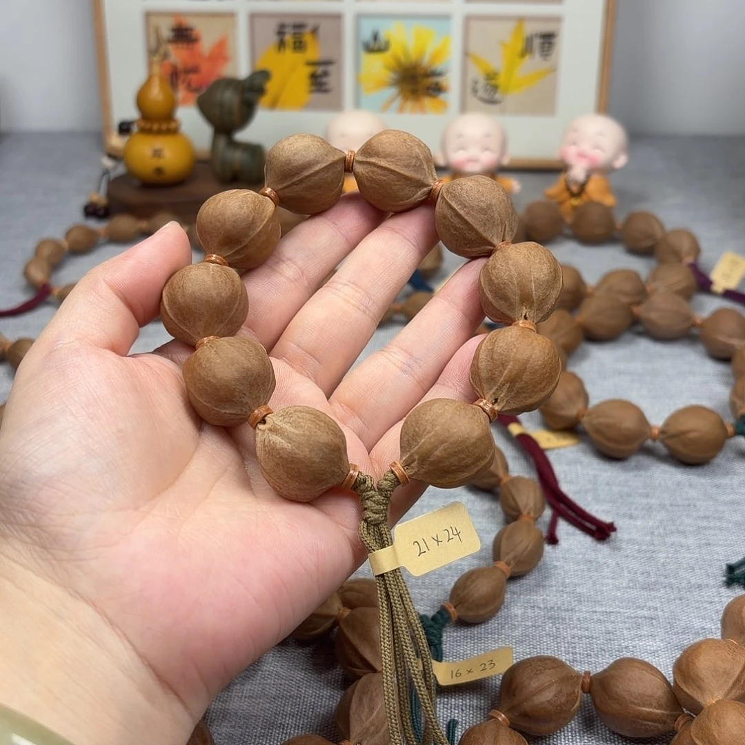 温***雅橄榄核手串梅林铁核21.24橄榄核