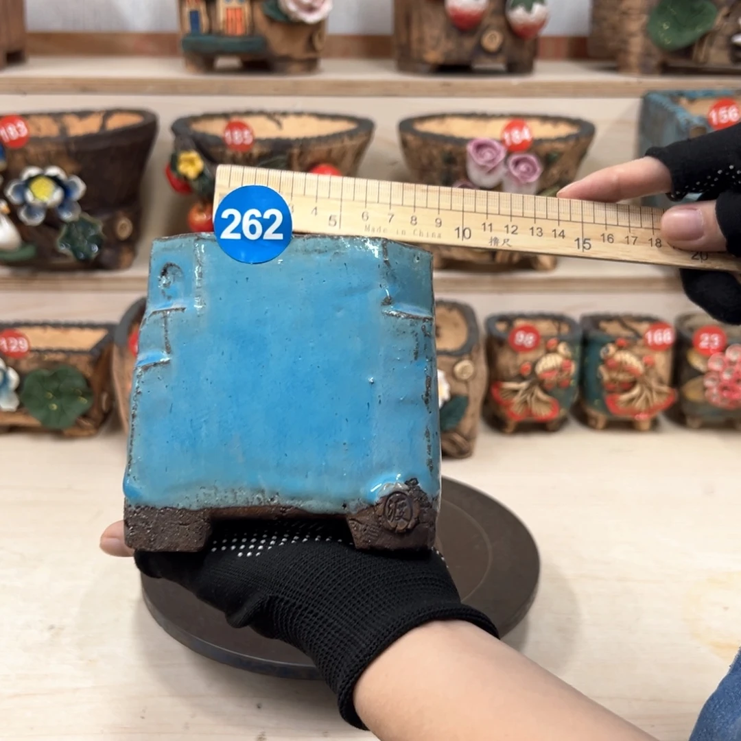 花盆紫砂262号内口8×7.5外高12